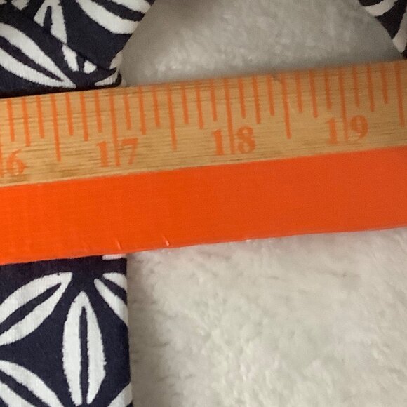 Crown & Ivy Women XL Shell Print Dress Tunic Bell Sleeves Beach Cruise Back Tie - Picture 6 of 10